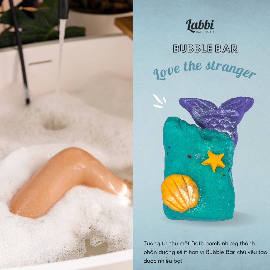 Bánh siêu tạo bọt bồn tắm LOVE THE STRANGER [Labbi] Bubble Bar
