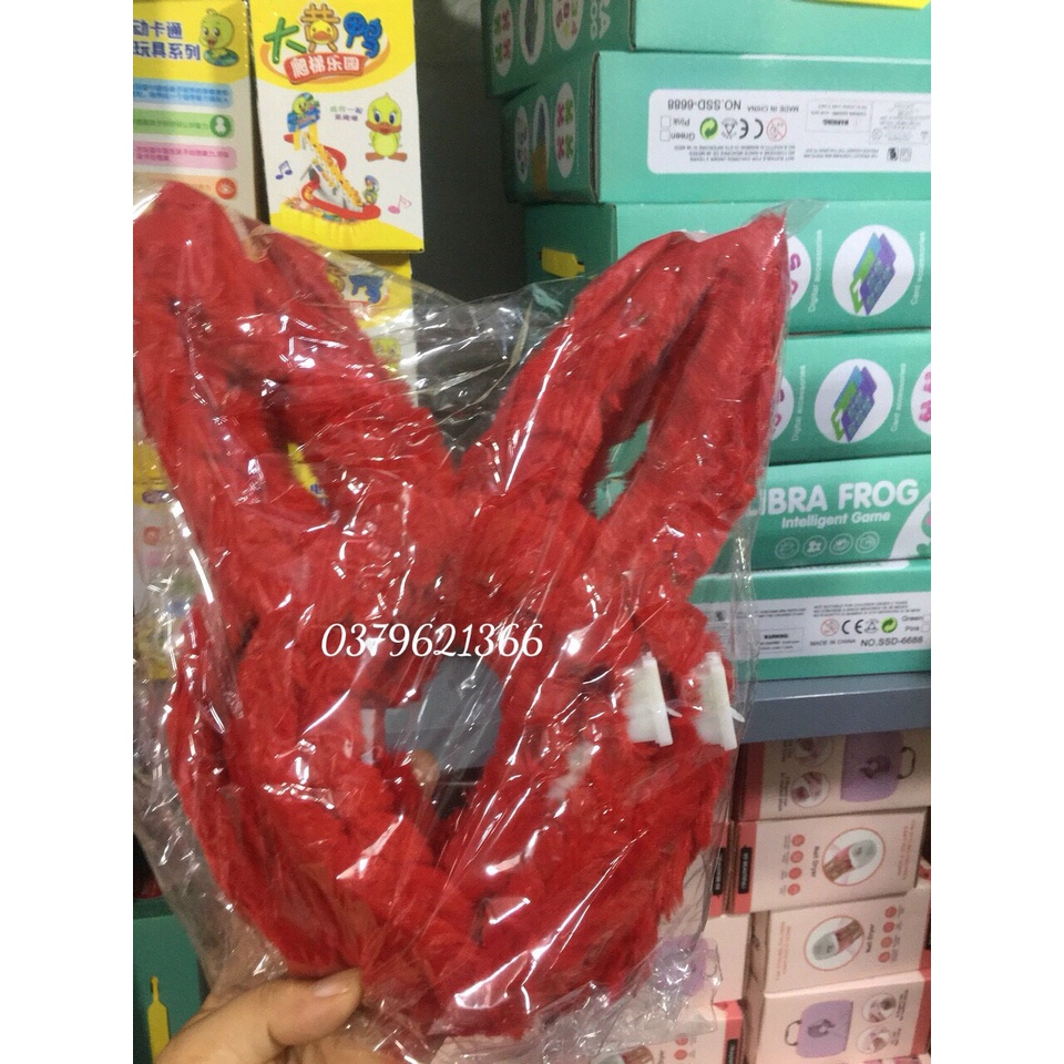 Bờm Cài Tóc Tai thỏ lông phát sáng nhiều màu xanh ,đỏ,tím...,trắng