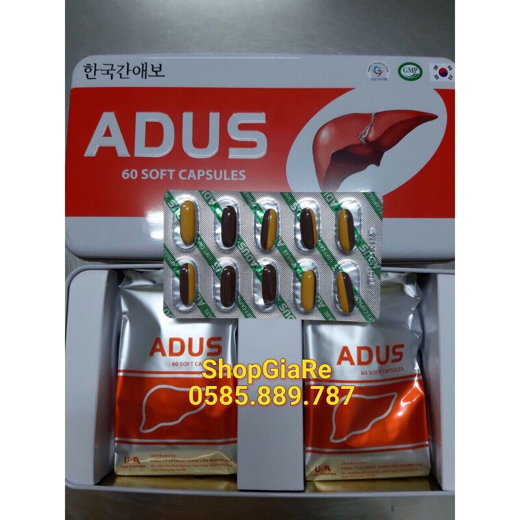 Bổ Gan Adus Cà Gai Leo thanh nhiệt mát gan giải độc gan tăng cường chức năng gan