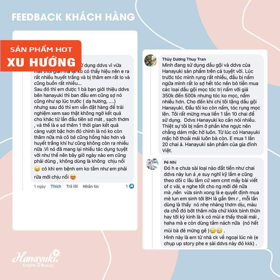 Sỉ- Dung dịch vệ sinh nam nữ màu hồng &amp; xanh Hanayuki VB Soft Silk chính hãng 150g - Hanayukivietnam
