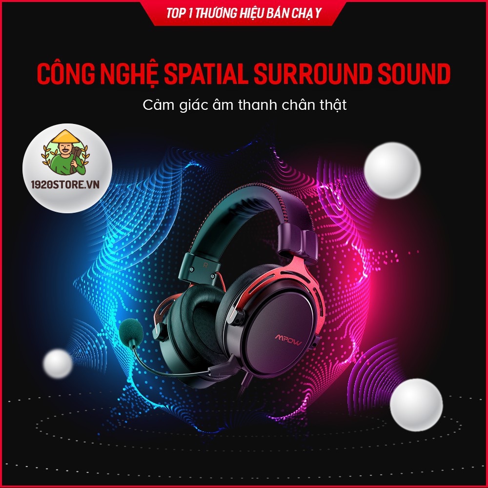 Tai Nghe Gaming MPOW Air SE BH439A Âm Thanh Vòm 360 Độ, Bass Tăng Cường, Mic Chống Ồn - BH 24 Tháng