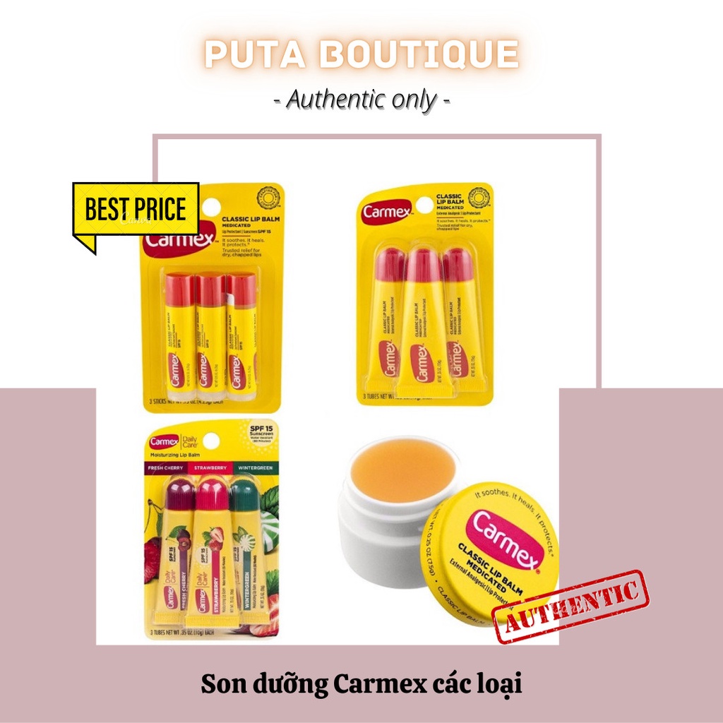 Son dưỡng môi, giảm khô nẻ Carmex