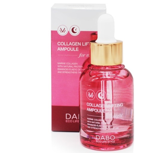 Serum Nâng Cơ, Chống Nhăn Xóa Nám Xạm DABO Collagen Lifting Ampoule For Night Hàn quốc 30ml/Hộp- HÀNG CHÍNH HÃNG