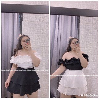 Áo croptop bẹc vai bigsize 60-90kg