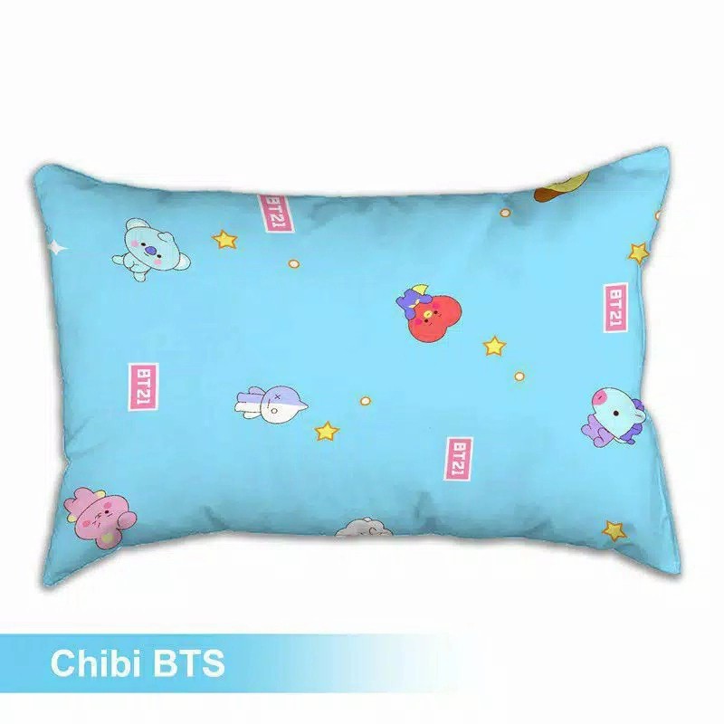 Ga Trải Giường Vải Lanh In Hoạt Hình Bts Bt21 Dễ Thương Kích Thước 120x200