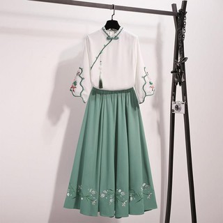 Set Áo Sườn Xám Cách Tân Và Quần Short Phong Cách Trung Hoa Cho Nữ