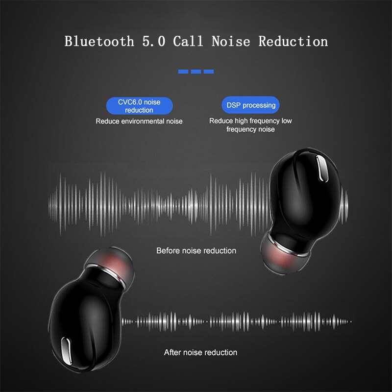 Tai Nghe Không Dây KEBIDUMEI X9 TWS Bluetooth 5.0 Âm Thanh Nổi 3D Dùng Chơi Game Chơi Thể Thao KÈm Micro