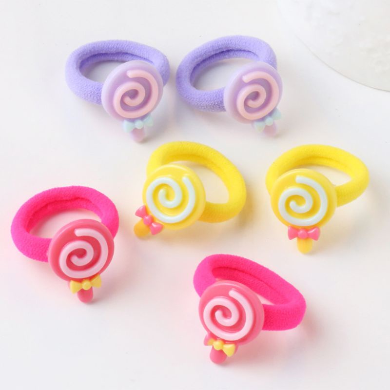 Dây Cột Tóc Hoạt Hình Xinh Xắn Cho Bé Gái