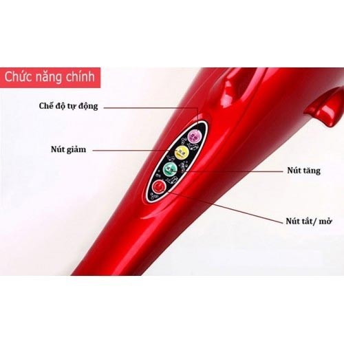 ✅ [LOẠI TỐT Y HÌNH] Máy Massage Cầm Tay Hồng Ngoại Cá Heo: Energy King LC-2002E (Mát xa, Massa) -VT0087