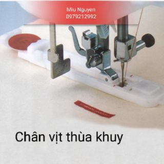 Chân vịt thùa khuy 4 bước