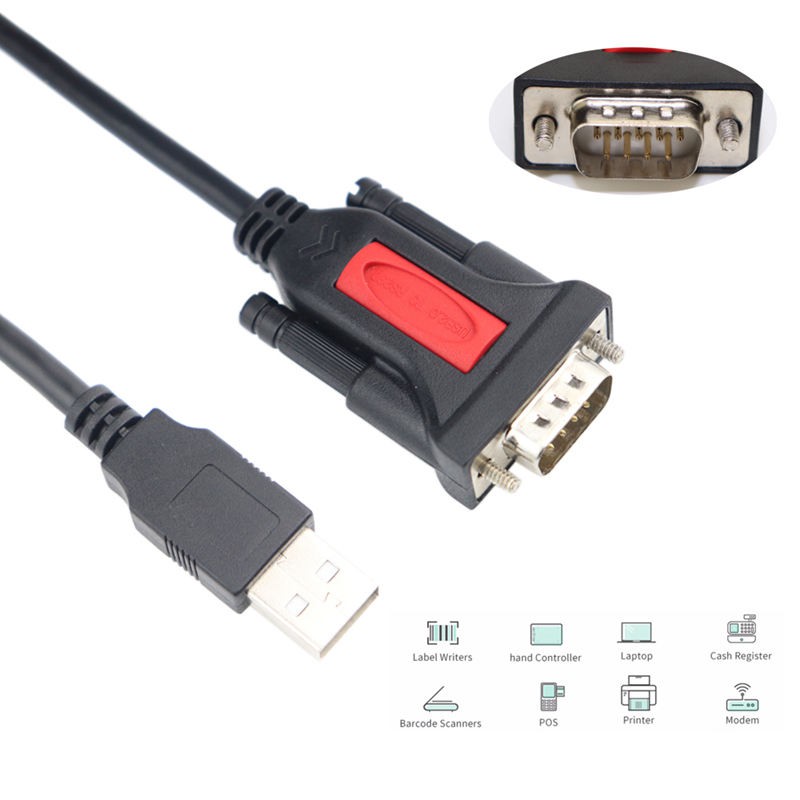 Cáp Chuyển Đổi Usb 2.0 Sang Rs232 9 Pin Cho Windows Linux Mac Os