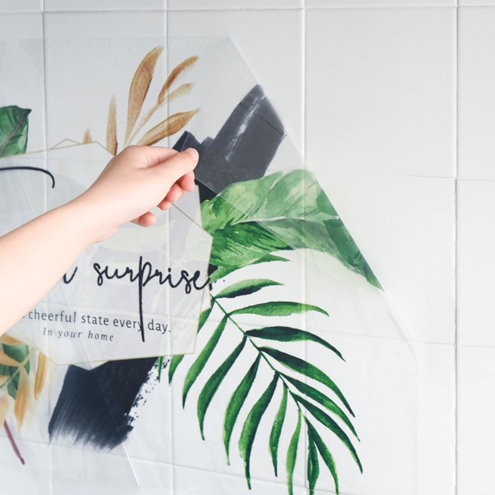 Decal dán tường trang trí chịu nhiệt độ cao chống nước thấm dầu in hoạt hình dễ thương