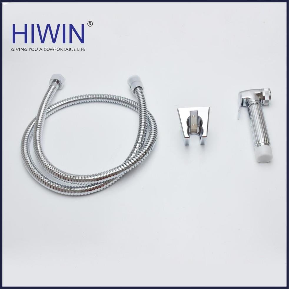 Bộ vòi xịt vệ sinh đa năng chất liệu đồng mạ crom mặt gương bóng HIWIN PJF-2002
