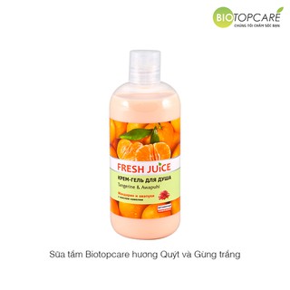 FRESH JUICE Gel tắm chiết xuất Quýt và Gừng Trắng 500ml