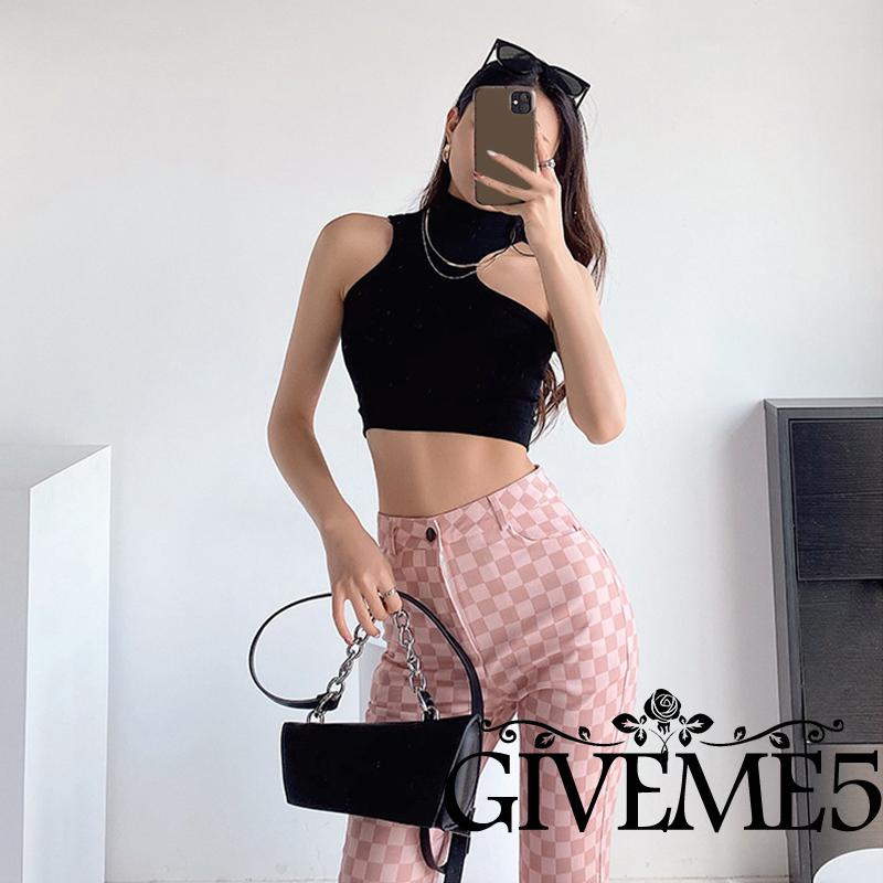 Áo Croptop Sát Nách Màu Trơn Thiết Kế Độc Đáo Thời Trang Cho Nữ