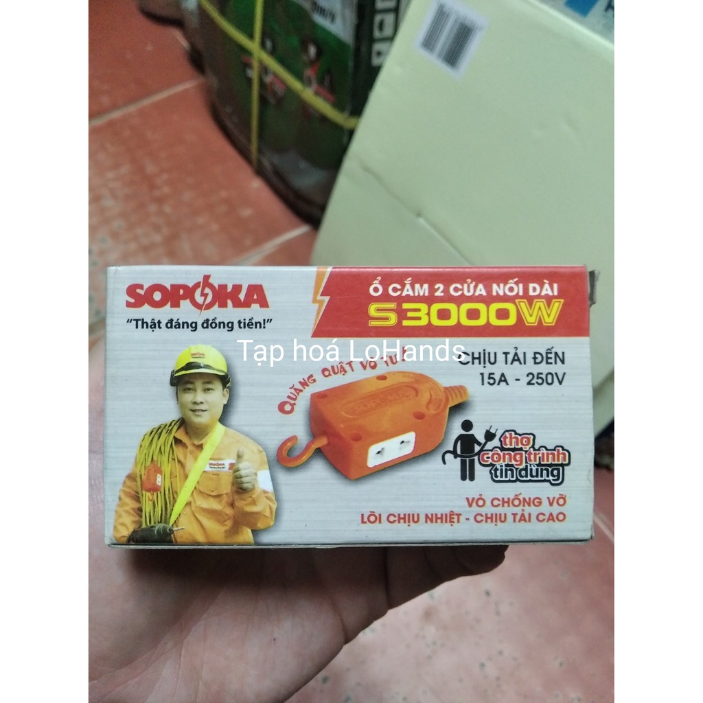 Ổ CẮM 2 CỬA NỐI DÀI SOPOKA 3000W