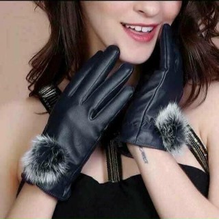 Găng tay da nữ - găng tay da nam cảm ứng điện thoại