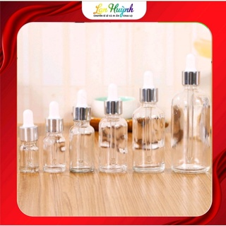 Lọ chiết serum 5ml/10ml ,lọ thủy tinh nắp bóp nhỏ giọt khoen bạc