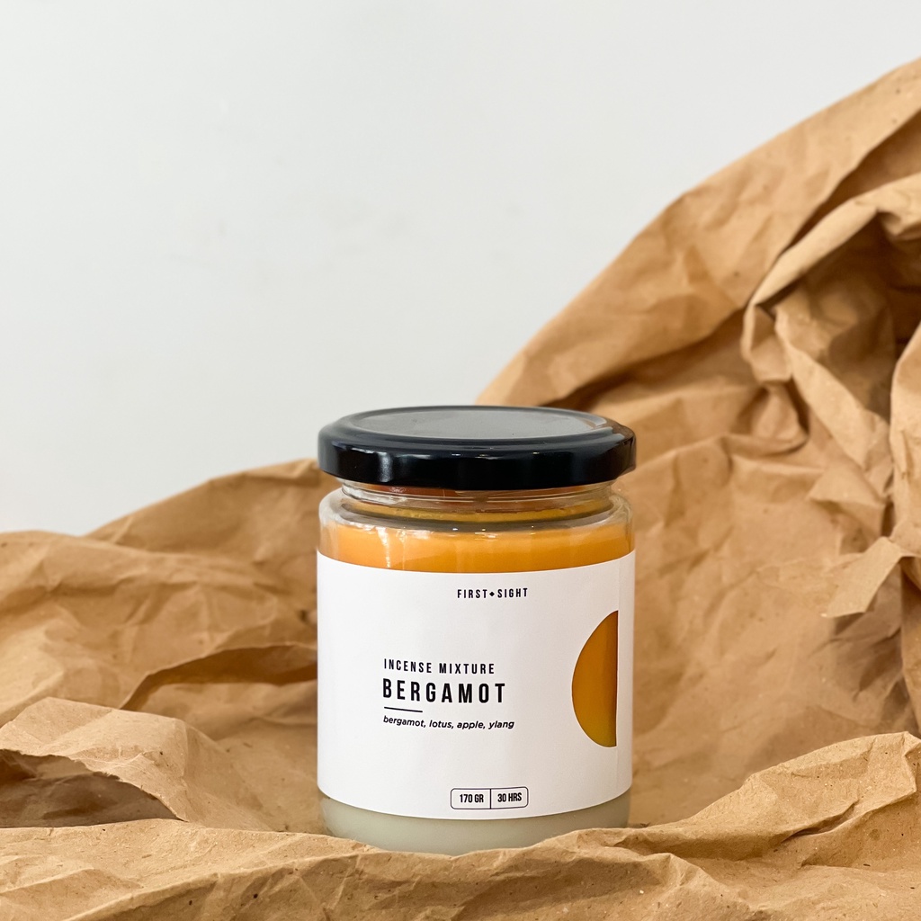 Nến thơm handmade 02 tầng hương Fragrant Bergamot size 175gr hủ không khói có nắp đậy