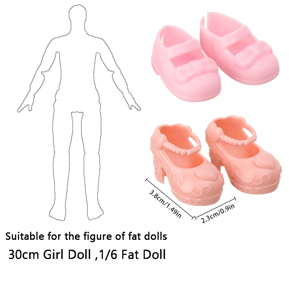 Đôi giày búp bê xinh xắn nhiều màu tùy chọn tỷ lệ 1/6 30cm
