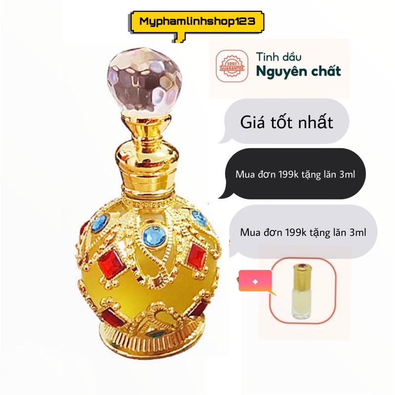 dubai Tdầu nước hoa Dubai (chai 15ml và chai 5ml) | tinh dầu dubai