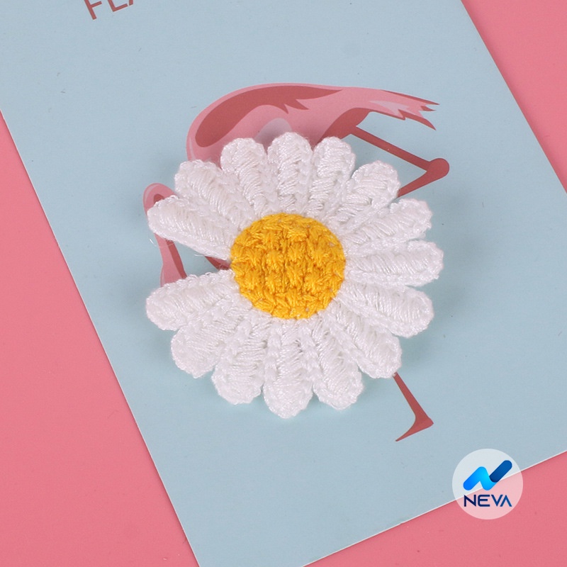 Balo Vải Canvas thời trang sinh viên cá tính NEVA1471 tặng móc cài hoa cúc