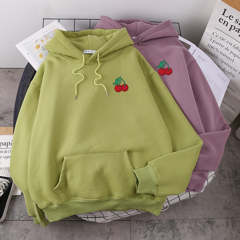 Áo hoodie logo quả Cherry HARI1120