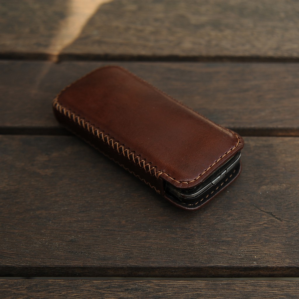 Bao da Nokia 8800/6700 handmade - Da bò thật 100% - Bao điện thoại handmade miễn phí khắc hình