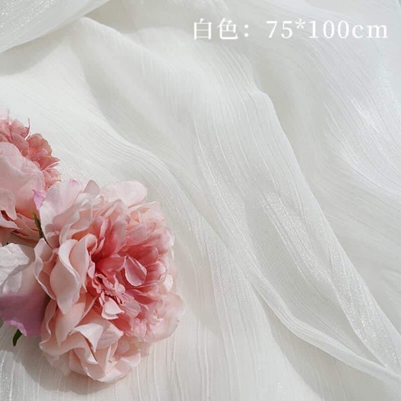 Vải voan nhũ chụp ảnh decor