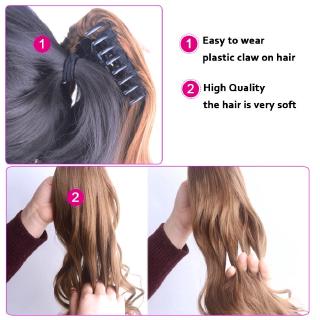 Phần Tóc Giả Làm Dày Tóc Kiểu Thẳng Dài 24"
