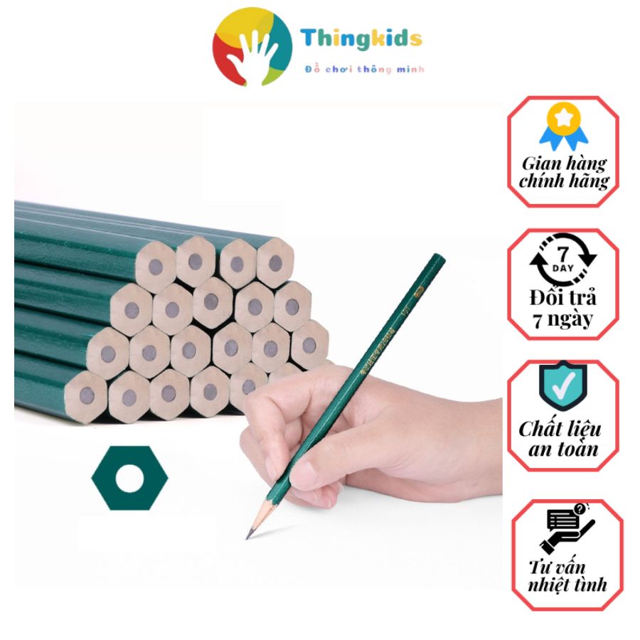 Set 50cây bút chì 2B Deli siêu nét - Thingkids