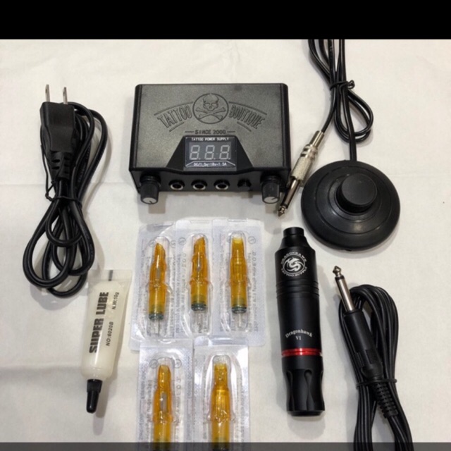 Combo máy xăm Pen Dragon V1 đa chức năng