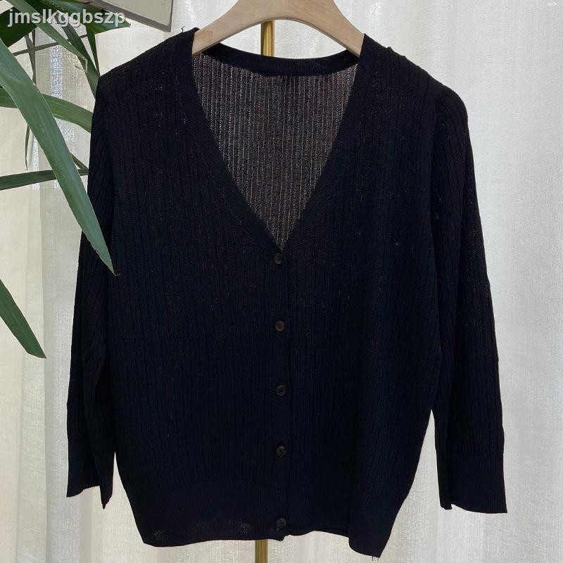 Áo Khoác Cardigan Dệt Kim Mỏng Tay Lỡ Chống Nắng 2021 | BigBuy360 - bigbuy360.vn