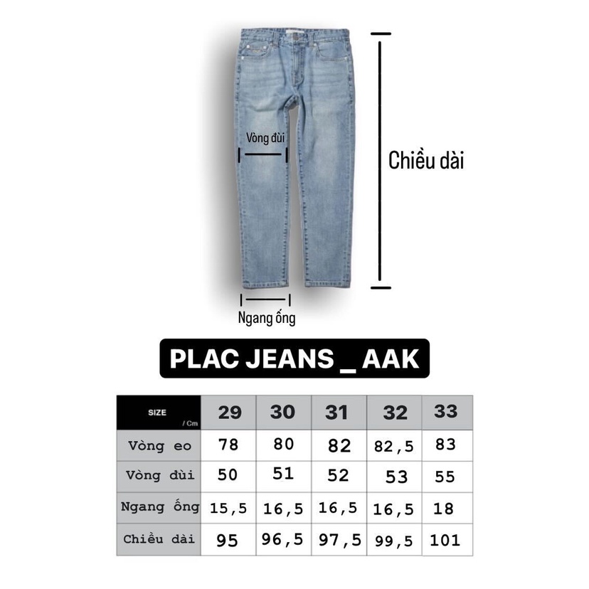 QUẦN JEANS BRAND HÀN QUỐC /PLAC/