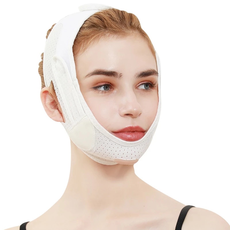 Đai Đeo Cằm / Má Hồng Thoáng Khí Chống Lão Hóa Giảm Cân Tạo Khuôn Mặt Chữ V