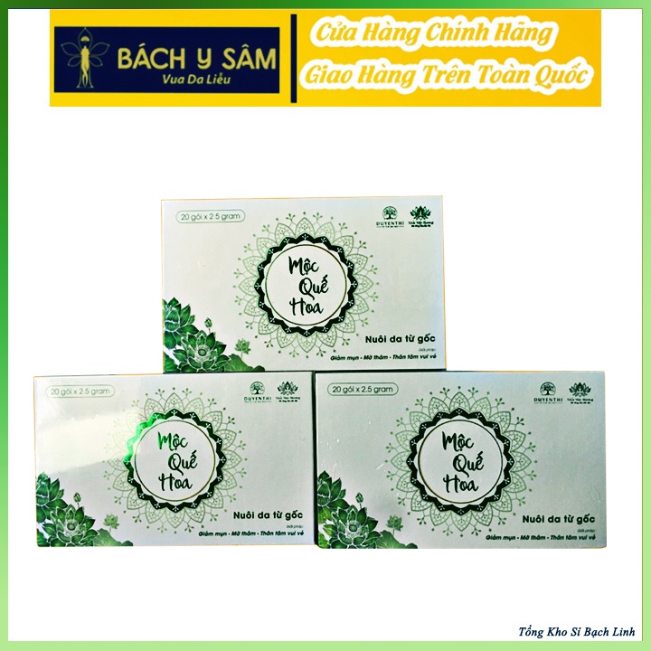 Mộc Quế Hoa Bách Y Sâm THANH NHIỆT GIẢM MỤN Hộp 20 gói x 2.5g (Mẫu Mới Dạng Cốm)