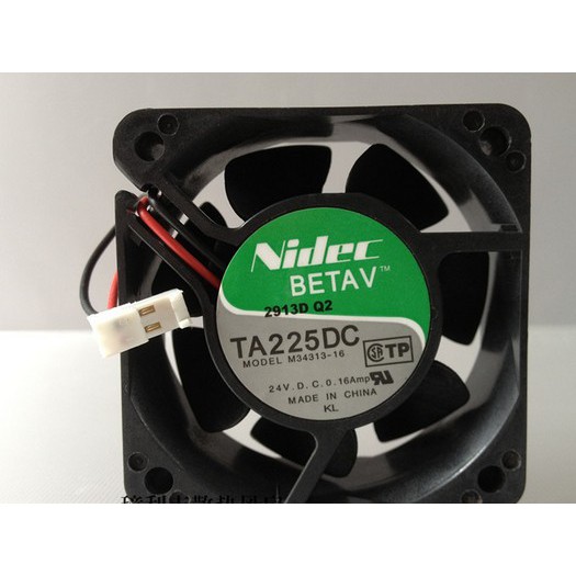 Quạt Biến Tần Mới Nidec 6025mm Ta225Dc M34313-16 24v 0.16a