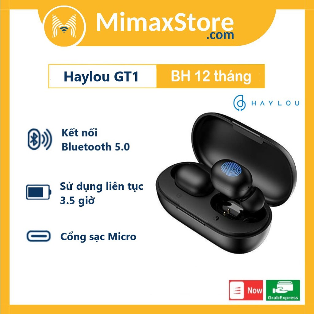 Tai nghe Bluetooth True Wireless Haylou GT1 | Hàng Chính Hãng | Bảo Hành 12 Tháng