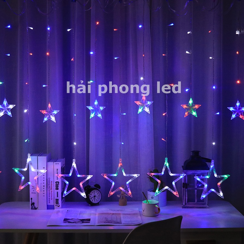 Đèn nháy hình sao 12 ngôi sao trang trí hình ngôi sao decor nhà cửa phòng ngủ đèn nháy trang trí hình ngôi sao