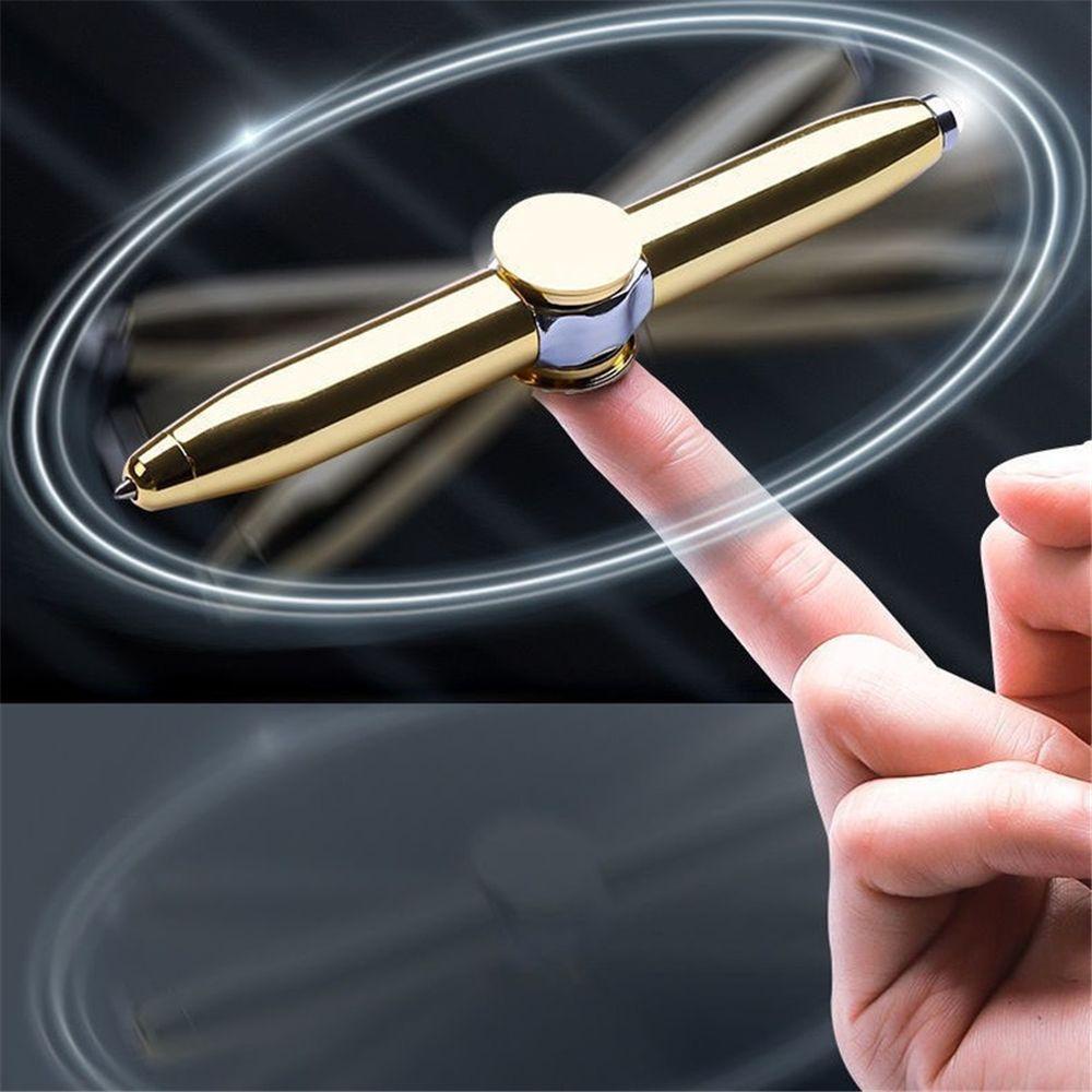 ✦LUCKY✦ Fun Spinning Pen Decompression Ballpoint Pen Fidget Spinner Pen Rotate Creative Multi-Function LED Gyroscope/Multicolor