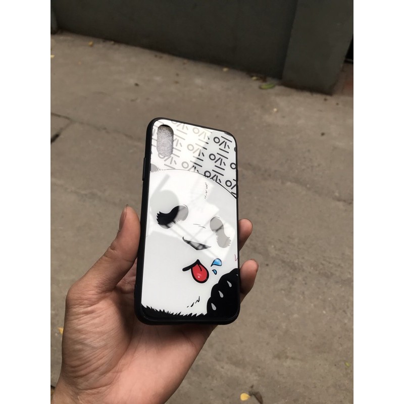 Ốp đôi iph one kính cường lực gấu trúc cho iph one 6 s plus 7 8 plus Xr X s max 11 11 pro max 12 mini 12 pro max Se2