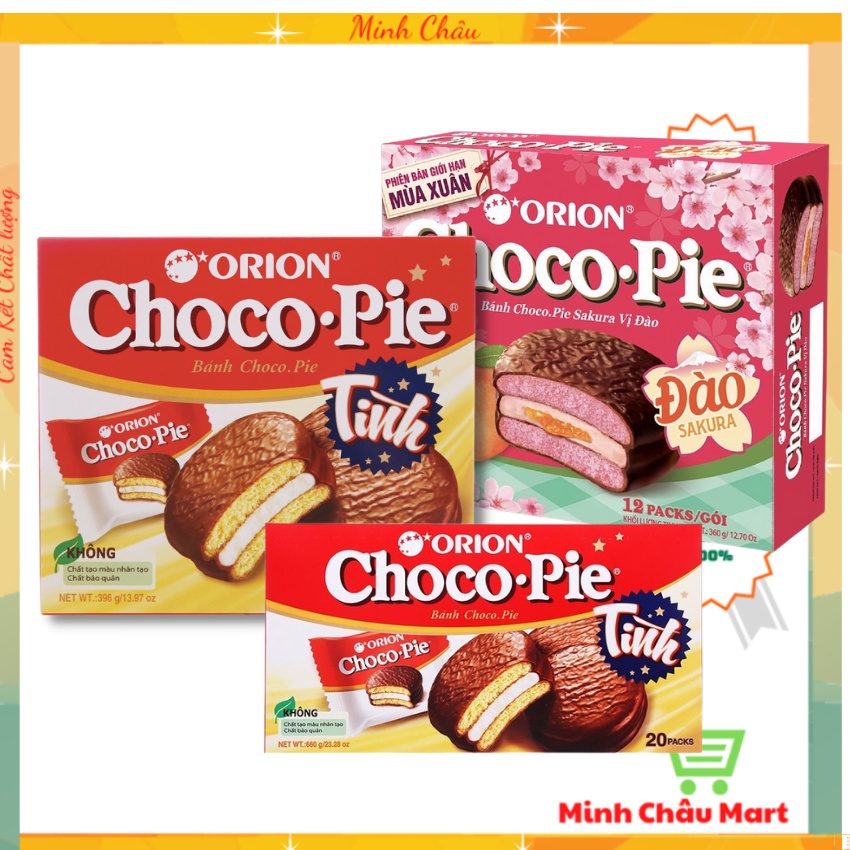 Bánh Chocopie Orion Hộp 12 Cái 396g - 6 Cái 198g