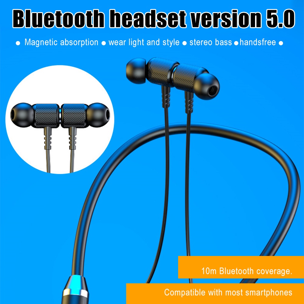 Tai nghe nhét tai VIRWIR bluetooth không dây có nam châm đeo cổ phong cách thể thao sành điệu