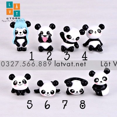 Mô Hình Panda Gấu Trúc Micro Dễ Thương, Cute, Dùng Để Trang Trí Vi Tiểu Cảnh - Đơn Giản Chân Thật Giá Rẻ Bất Ngờ