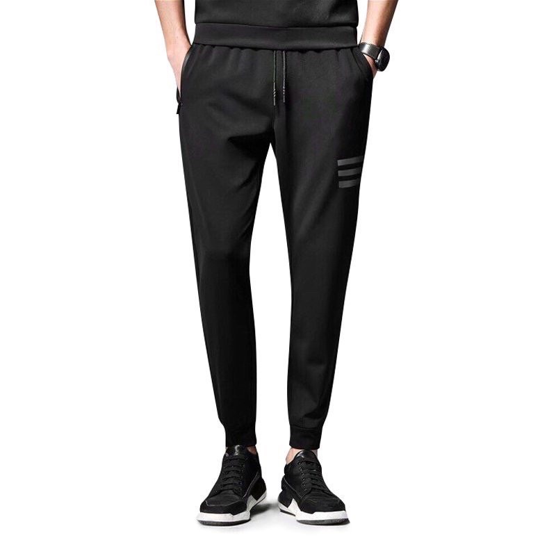 Quần thể thao nam, Quần kẻ 3 sọc nam Jogger Baly chất umi cao cấp