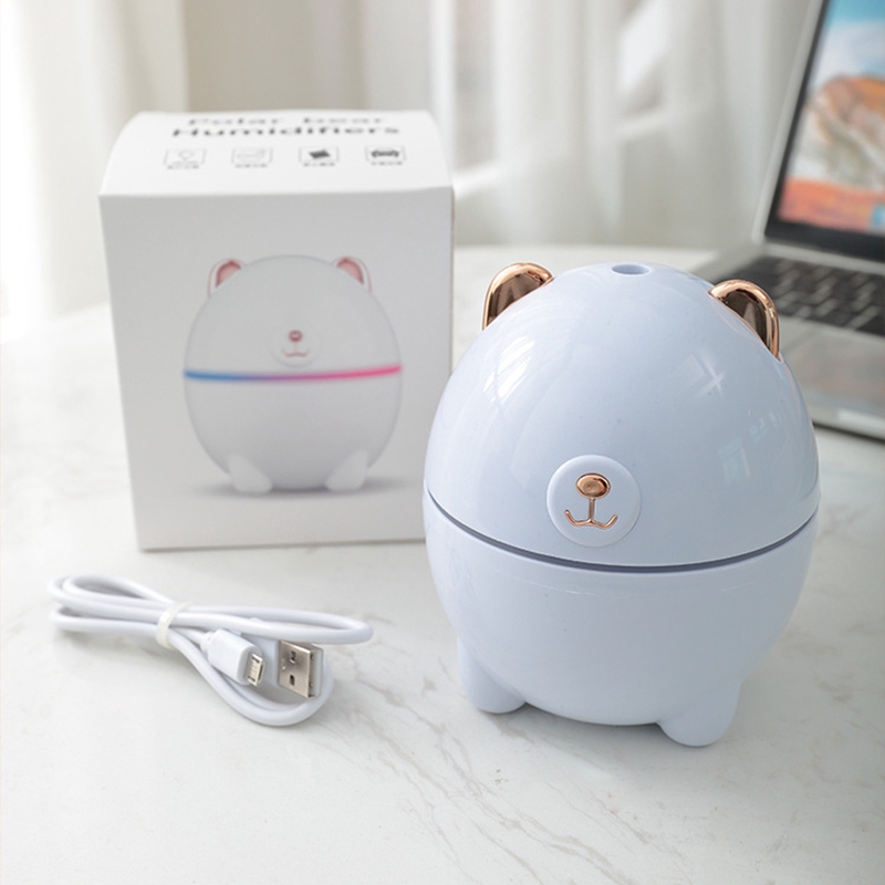 Máy Phun Sương Tạo Độ Ẩm Mini Hình Gấu Dễ Thương Kèm Dây Đeo