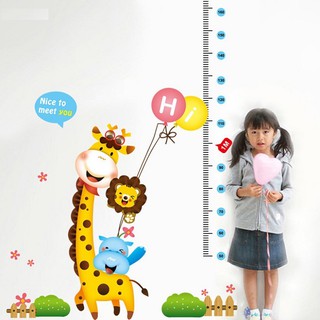 Decal đo chiều cao cho bé nice to meet you