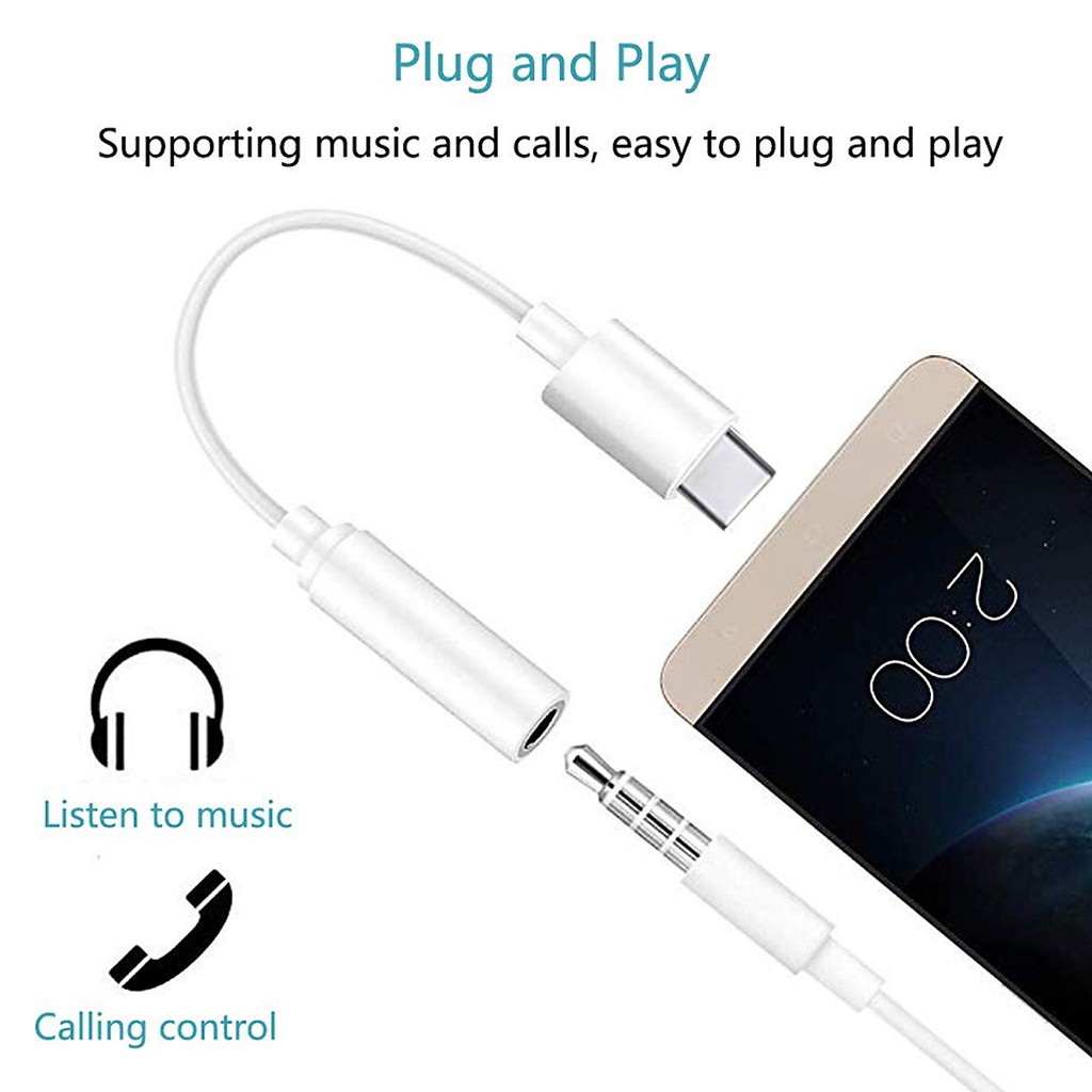 Jack chuyển đổi Type-C ra AUX 3.5mm XIAOMI Tpye-C To AUDIO Cable