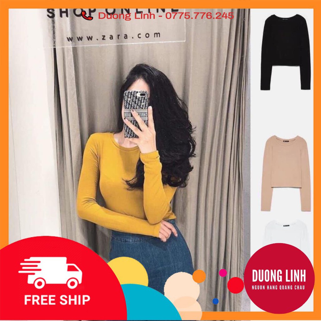 Áo thun body dài tay nữ 4 màu kiểu dáng ulzzang hàn quốc SO HOT
