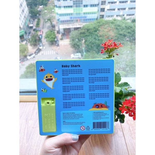 (Phiên bản mới)Sách nhạc Baby Shark Pinkfong mini sound pad-Sách âm thanh cho bé từ sơ sinh đến 4y